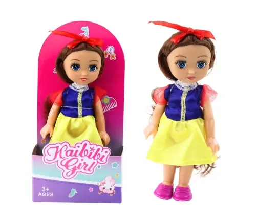 Mini Princess Doll Crown Decorated Dress 17cm Mix