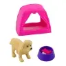 Mini Doll Set with Dog, Tent and Accessories Mini Doll Set with Dog, Tent and Accessories