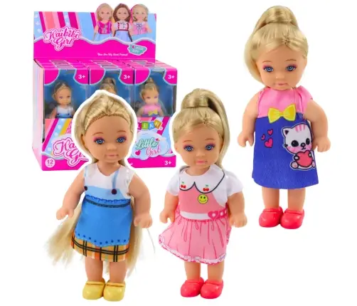 Kaibibi Mini Doll Colorful Dress Long Hair 12 cm Mix