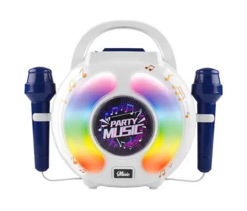 Karaoke Set Two Microphones Bluetooth Speaker MP3 Recording LED