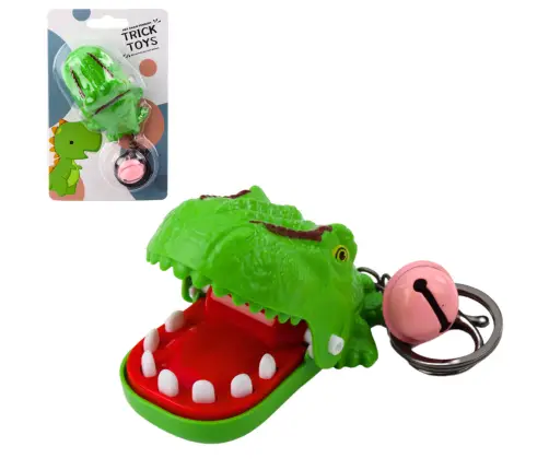 Arcade Game Dentist Dinosaur Keychain Pendant 2in1