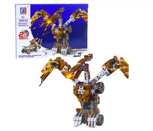 Dinosaur Car 2in1 Construction Blocks 105-132 pcs Mix