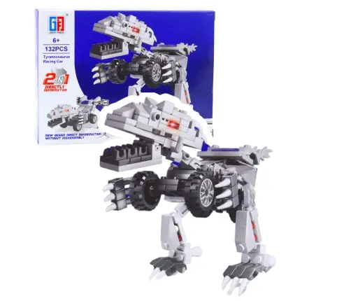 Dinosaur Car 2in1 Construction Blocks 105-132 pcs Mix