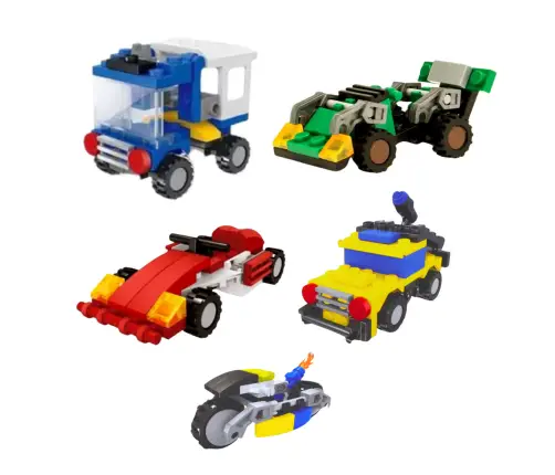 Creative Set Construction Blocks City Vehicles 2in1