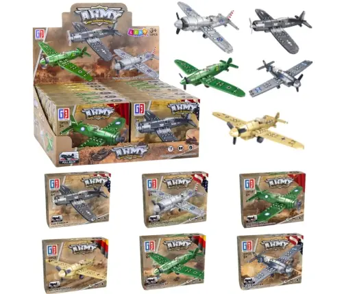 Set of Building Blocks Fighter Military Airplane Propulsion