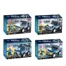 Police Vehicles Friction Drive Construction Blocks Set