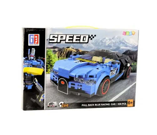 Robot Car 2in1 Hurricane Blue Construction Bricks 328 pcs.