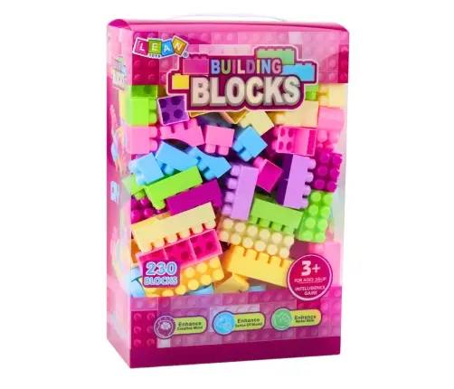 BUILDING BLOCKS IN EDUCATIONAL BOX 230 ELEMENTS