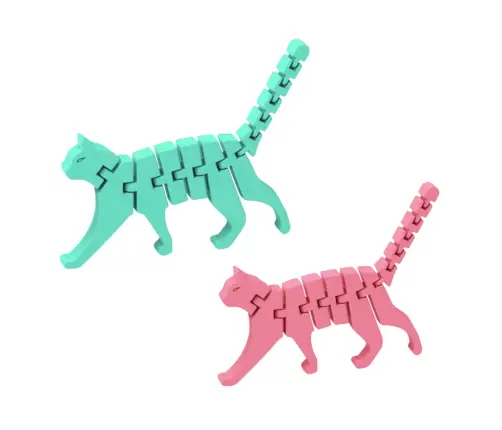 Cat Puzzle Fidget 3D Puzzle Flexible Bendable Mix