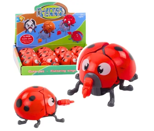 Wind-up Ladybug Toy Moves Its Limbs and Wings