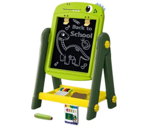Double-sided Magnetic Dry Erase Board Dinosaur Green Accessories