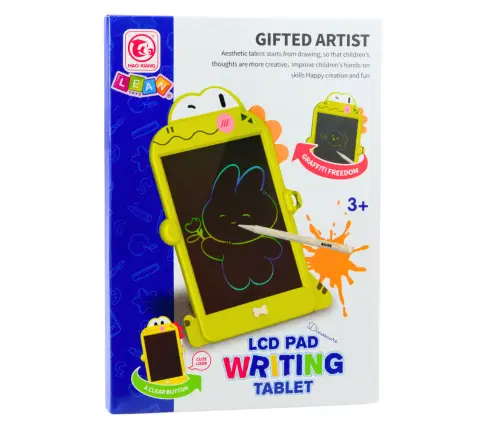 LCD Writing Drawing Board Dinosaur Stylus Green