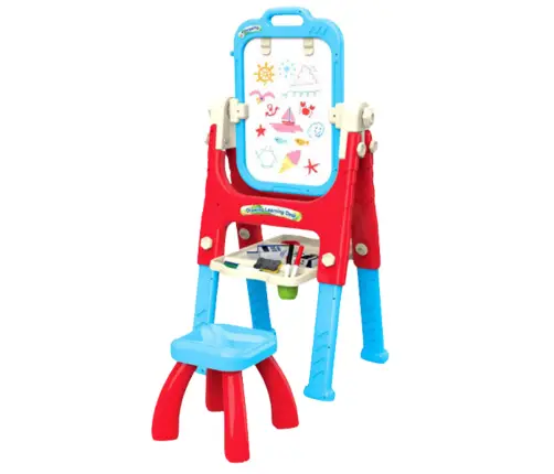 5in1 Educational Board With Chair Multifunctional Accessories Blue