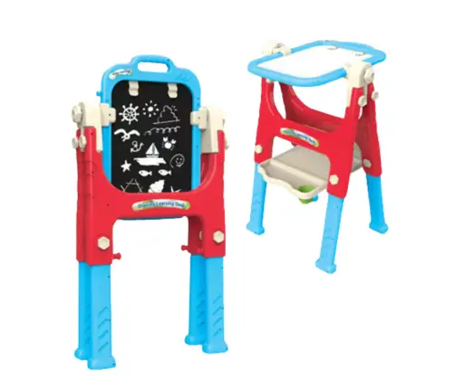 5in1 Educational Board With Chair Multifunctional Accessories Blue