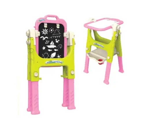 5in1 Educational Board With Chair Multifunctional Accessories Pink