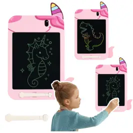 Marker Drawing Board Writing LCD Stylus Unicorn Pink