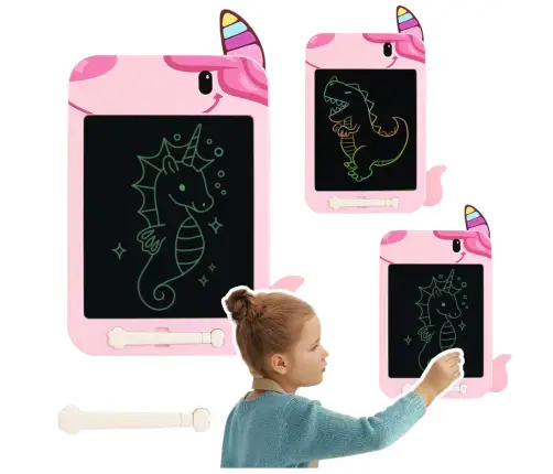Marker Drawing Board Writing LCD Stylus Unicorn Pink