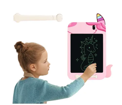 Marker Drawing Board Writing LCD Stylus Unicorn Pink