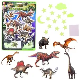 Fluorescent Dinosaurs Stars Luminous Wall Stickers