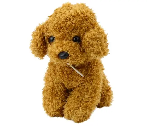 Dog in a Bag Plush Mascot Cuddly Toy Light Brown