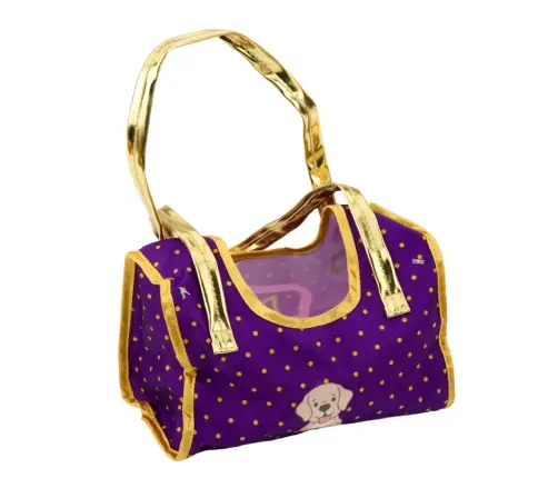 Dog in a Bag Plush Mascot Cuddly Toy Light Brown