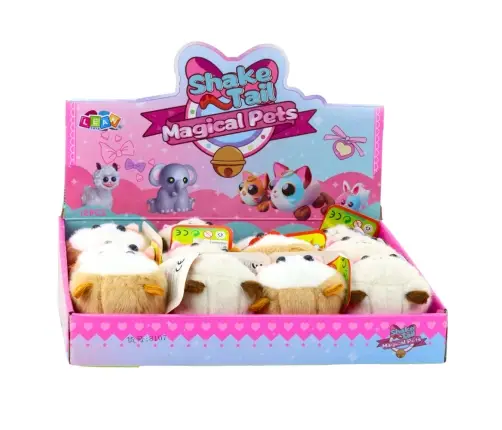 Plush Kitten Mascot with a Waggly Tail Brown and White