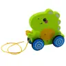 Baby Dinosaur Pull Toy Sounds Rattle Green Baby Dinosaur Pull Toy Sounds Rattle Green