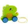 Baby Dinosaur Pull Toy Sounds Rattle Green Baby Dinosaur Pull Toy Sounds Rattle Green