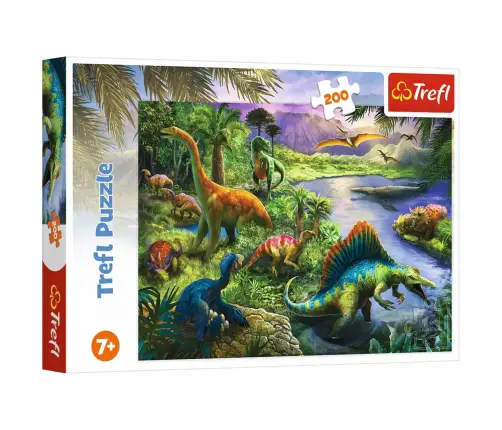 Puzzle 200 pcs. Predatory Dinosaurs Trefl 13281 Puzzle 200 pcs. Predatory Dinosaurs Trefl 13281