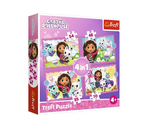 Puzzle 4in1 Adventures of Gabi Trefl 34620