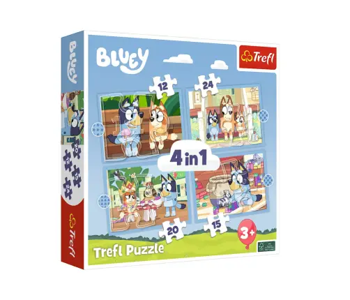 Puzzle 4in1 Bluey and Her World Trefl 34637 Puzzle 4in1 Bluey and Her World Trefl 34637