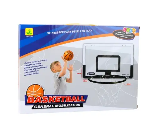 Basketball Set Backboard Shield Hoop Ball Pump