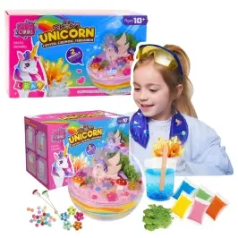 2-in-1 DIY Creative Kit: Unicorn Terrarium for Crystal Growing