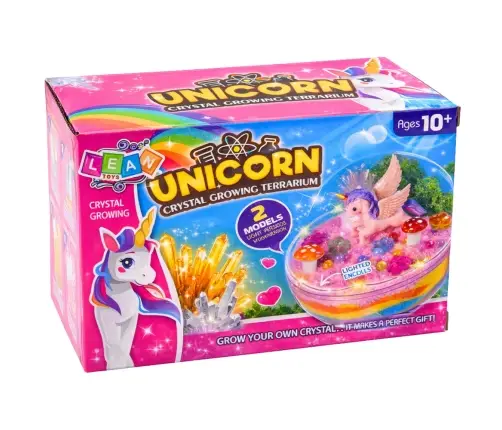2-in-1 DIY Creative Kit: Unicorn Terrarium for Crystal Growing