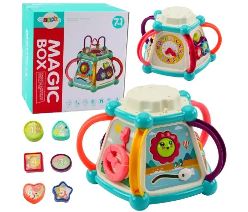 Multifunctional Educational Cube Sorter 7in1 Lights Sounds