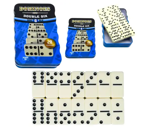 Domino Game Classic Family Logic Skill 28 Cubes
