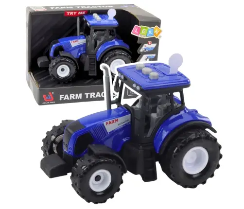 Farm Tractor Agriculture Lights Sounds Blue 1:36