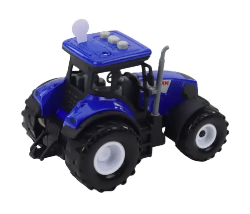 Farm Tractor Agriculture Lights Sounds Blue 1:36