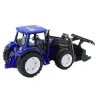 Farm Tractor With Moving Bucket Lights Sounds Blue 1:18