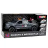 Pickup Truck With Engine Lights Sounds Gray 1:12