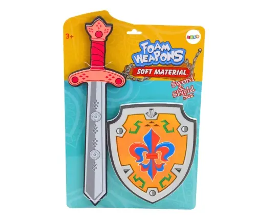 Knight Set Shield Sword Foam Emblem Lily 2pcs