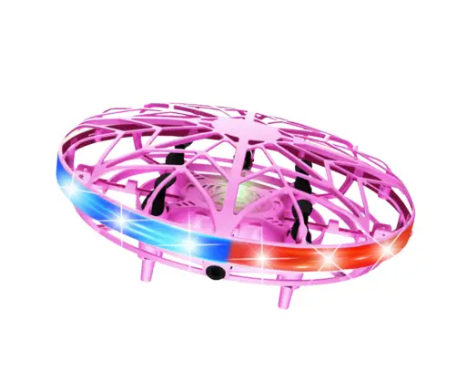 Hand Controlled UFO Drone LED Lights Pink