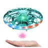 RC Hand Controlled UFO Drone LED Lights Turquoise