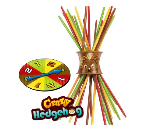 Family Arcade Game Crazy Hedgehog Checkers Shield