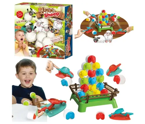 Family Skill Game Jumping Sheep Colored