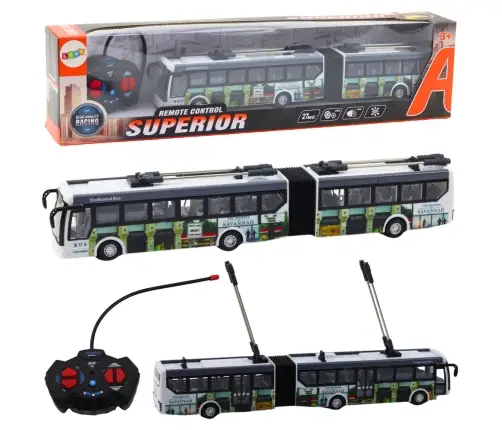 Remote Controlled City Trolleybus RC Lights Public Transport
