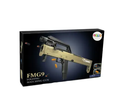 FMG9 Folding Rifle Foam Darts Shells Flashlight Weapon