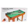Mini Billiards Table Wooden Balls Cues Triangle Chalk