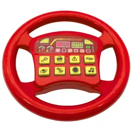 Interactive Car Steering Wheel Sounds Red Interactive Car Steering Wheel Sounds Red