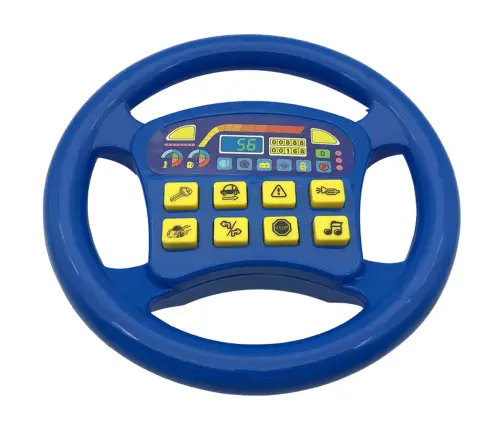 Interactive Car Steering Wheel Sounds Blue Interactive Car Steering Wheel Sounds Blue